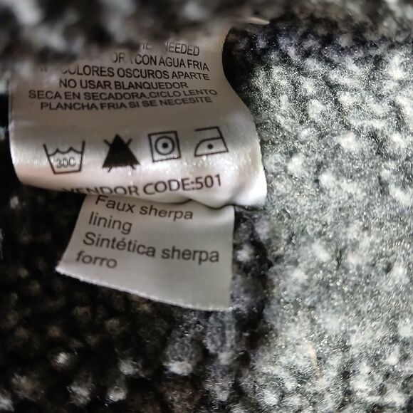 Lee Canvas Utility Vest Men XL Blue Full Zip Sherpa Chore Barn Outdoor Workwear - Picture 5 of 8